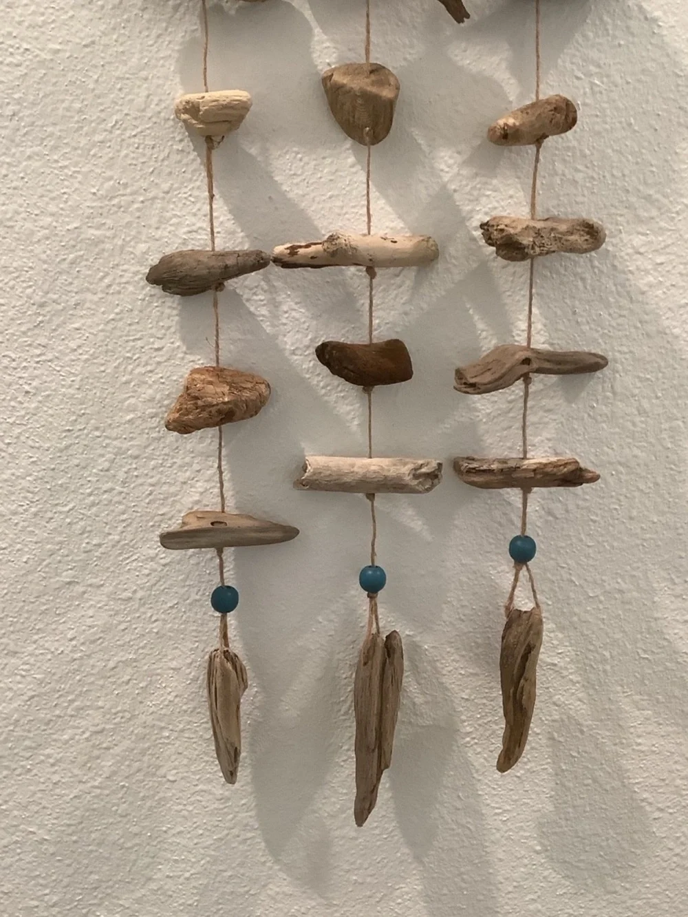 Driftwood Art, Driftwood Beaded Mobile, Driftwood Mobile, Coastal Decor - Picture 4 of 7